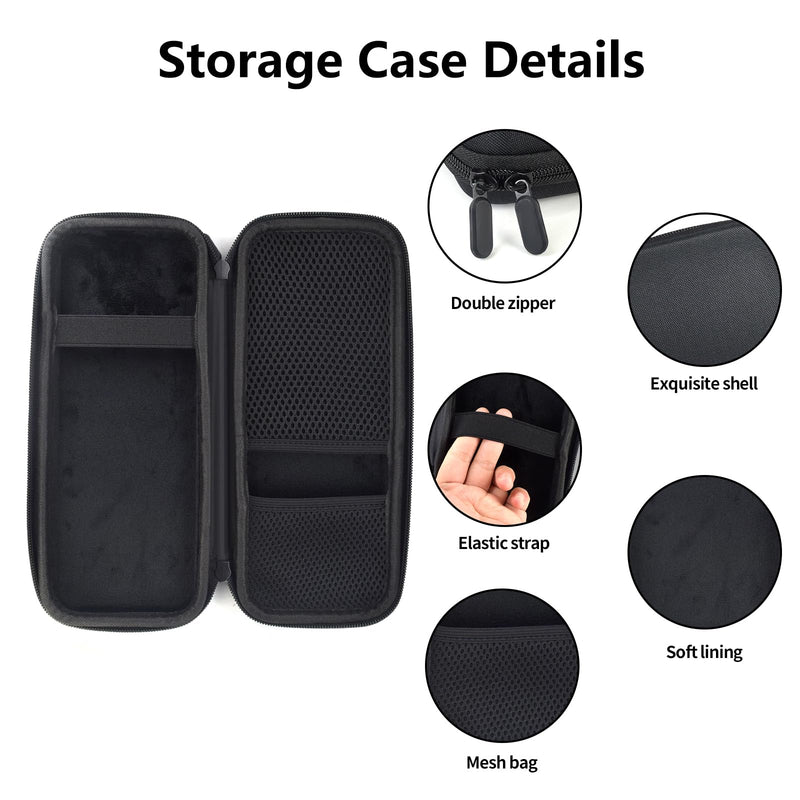 [Australia - AusPower] - Hard Stethoscope Case,EVA Stethoscope Bag Carrying Case Fit for Home Medical Nurses Doctor Stethoscope and Accessories(Black) Black 