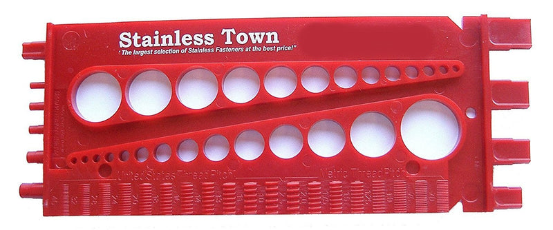 [Australia - AusPower] - Stainlesstown Nut Bolt Thread Gauge (Red) Red 