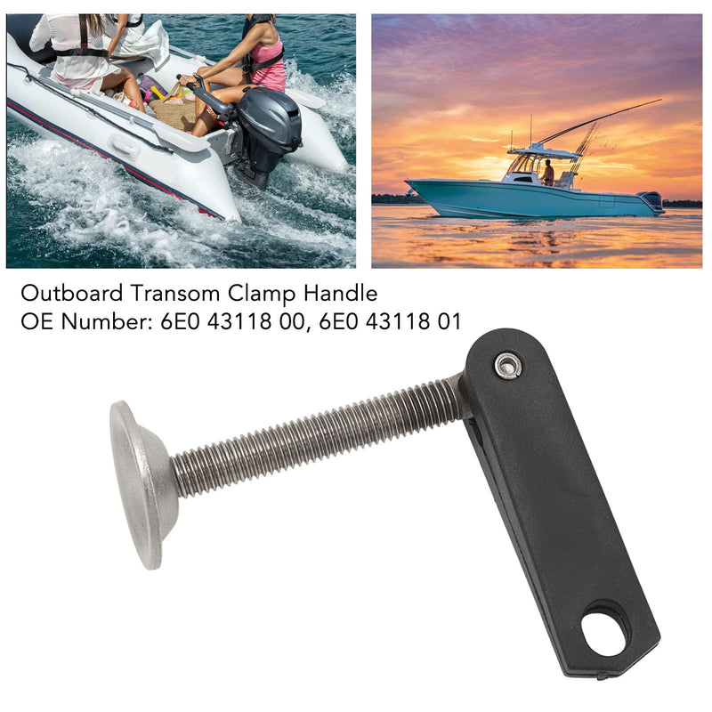 [Australia - AusPower] - Outboard Motor Clamp Screw and Handle Assembly, 6E0 43118 00 Clamp Assy Stainless Steel Outboard Motor Accessories Stainless Steel Handle Clamp Screw Bolt for 40HP E40G 