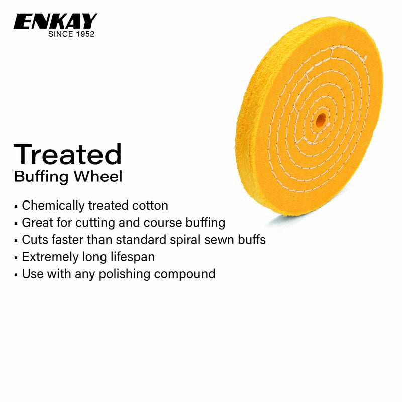 [Australia - AusPower] - Treated Buffing Wheel, 10" (50 Ply) 