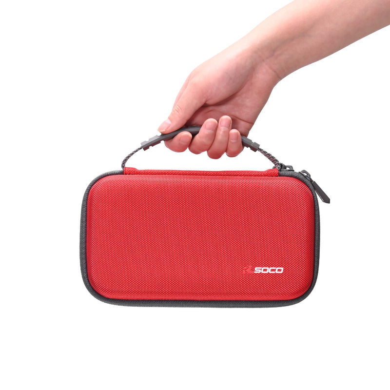 [Australia - AusPower] - RLSOCO Inhaler Spacer Travel Case for Bouldon Hand-held Nebulizer for Respiratory System and More (Case Only) Red 