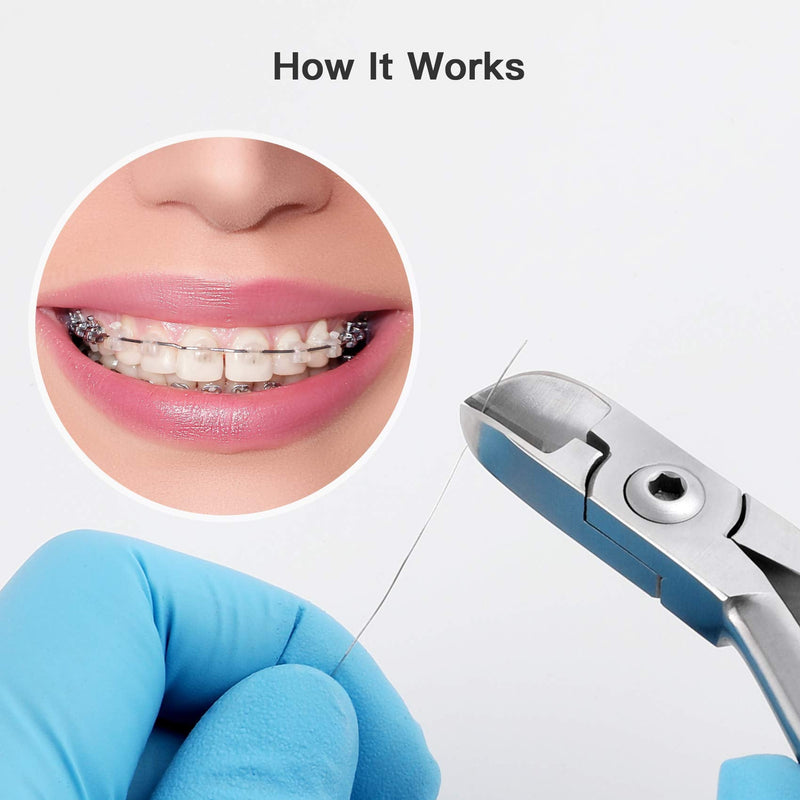 [Australia - AusPower] - Dental Ligature Cutter Plier, Orthodontic Light Wire Cutting Pliers Instruments with Tip, Wire Cutter Dental Instrument Tool for Dentists 