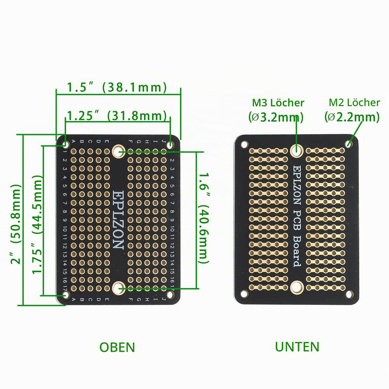 Prototype Board Solderable Breadboard Double-Sided PCB Circuit Board for Welding Arduino, DIY Electronic Items (5 Pieces + 2 Pieces, Black)