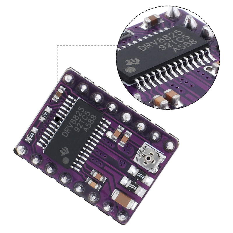 [Australia - AusPower] - 3Pcs DRV8825 Stepper Motor Driver Module with Heat Sink for 3D Printer Rrerap Ramps 