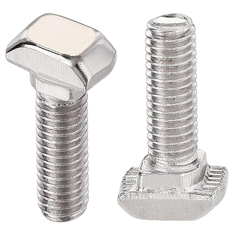 [Australia - AusPower] - M8 x 25mm Metric Thread T Slot,Drop-in Stud Sliding T-Bolt,Hammer Head Bolt,T Screw Stud for 3030 Series Standard 8mm T-Slot Aluminum Extrusion Profile,Carbon Steel Nickel Plated (30-Series,30 Pcs) 30-M8x25mm?30 Pcs? 