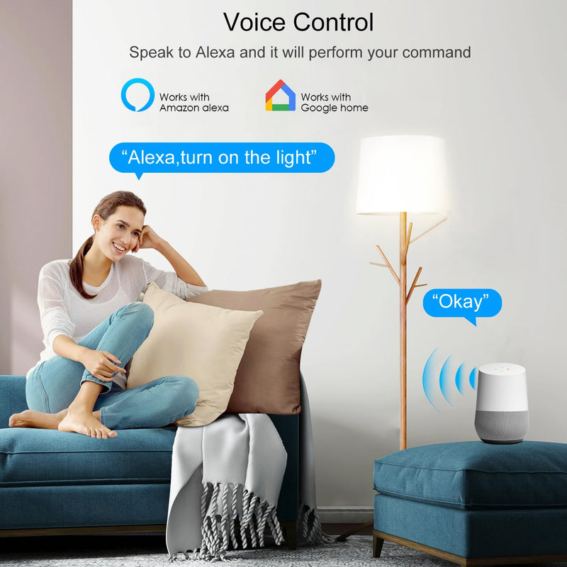 Ewelink 30A Hight Power WiFi Smart Switch 110V/120V/240V, APP Remote with Timer, Wireless DIY Mode for Home Automation, Compatible with Alexa & Google Home(2 pcs) 2 * Receiver