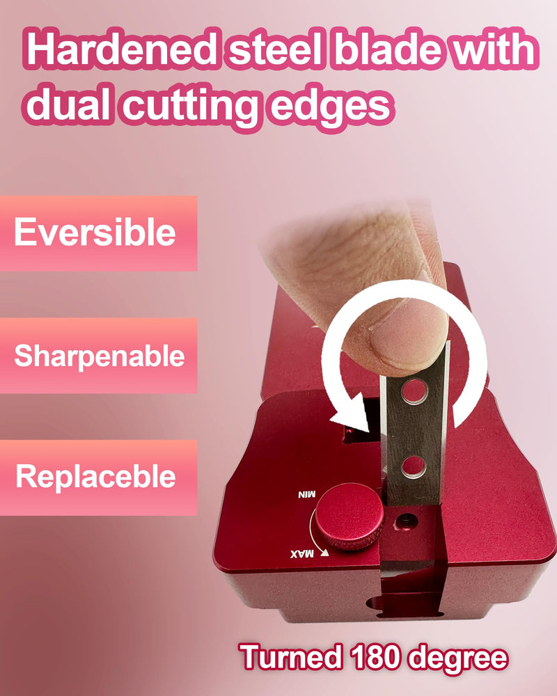 [Australia - AusPower] - 9-in-1 PVC Pipe Deburring Tool, Adjustable Chamfers PVC Chamfer Tool for 9 Sizes: 0.5 Inch to 4 Inch Plastic Pipes, Professional Effective PVC Pipe Reamer for SCH40 PVC, CPVC Pipes Red 