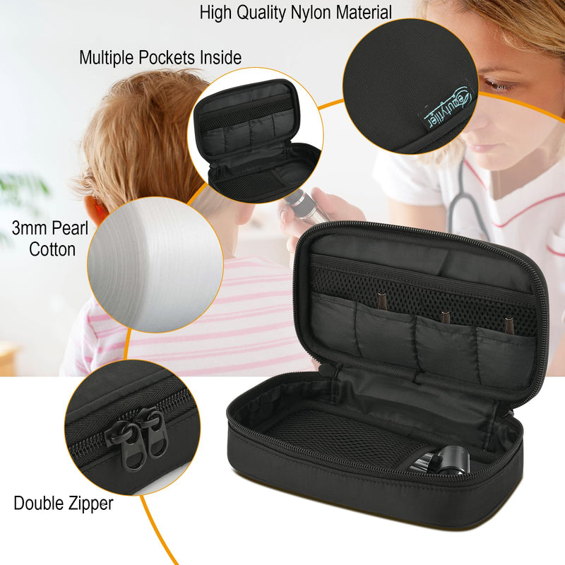 [Australia - AusPower] - Beautyflier Led Pocket Otoscope Storage Bag, Durable Storage Case Compatible with Zyrev Otoscope, Travel Case for Ear Infection Detector, Easy to Organize Your Otoscope and Accessories (Bag Only) 