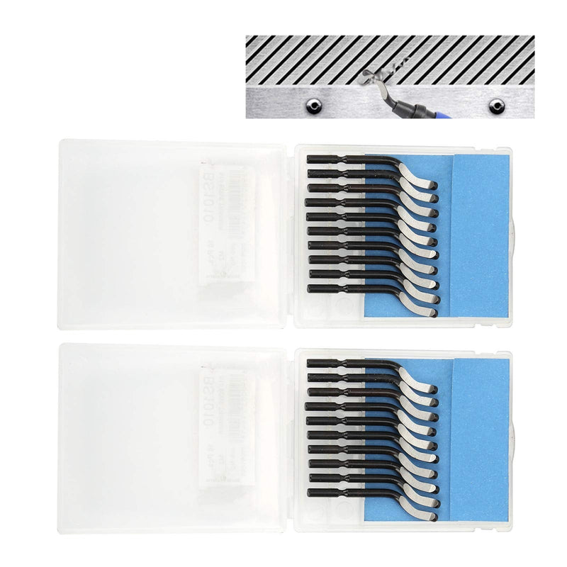 20pcs Deburring Blades BS1010 Replacement Deburring Knife Deburring Tool for Metal, Plastic, Aluminum, Copper, PVC, Iron
