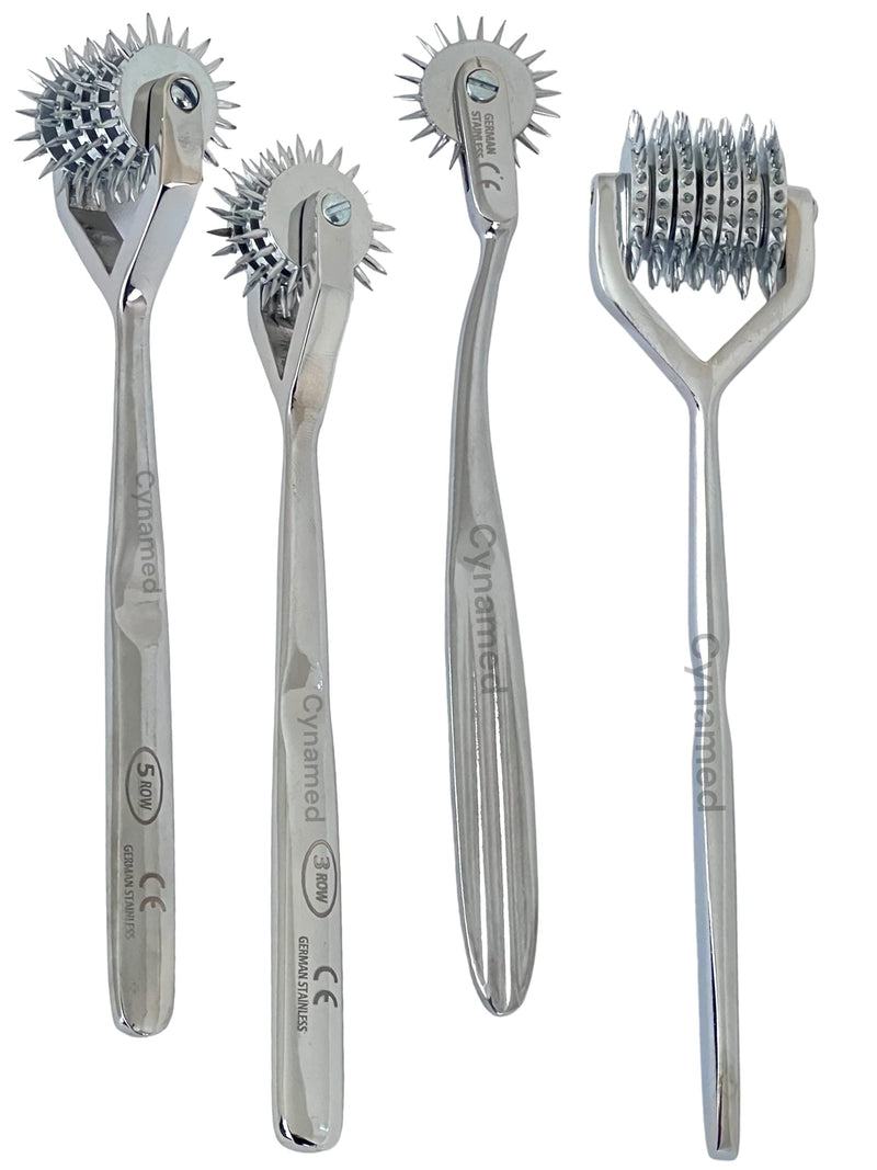 [Australia - AusPower] - Premium German Wartenberg Pinwheel 1 3 5 and 7 Wheel Set of 4 