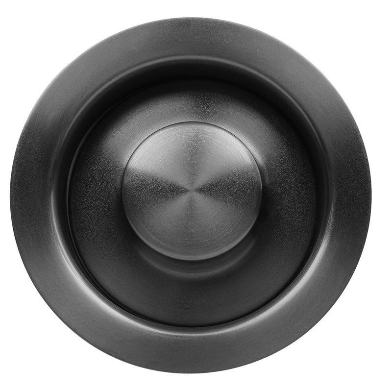Black Garbage Disposal Flange and Stopper - CELAENO Durable Gunmetal Black/Gray Stainless Steel Kitchen Sink Flange with Nano Surface, Fits 3-1/2 Inch Standard Sink Drain Hole Gunmetal Gray 00