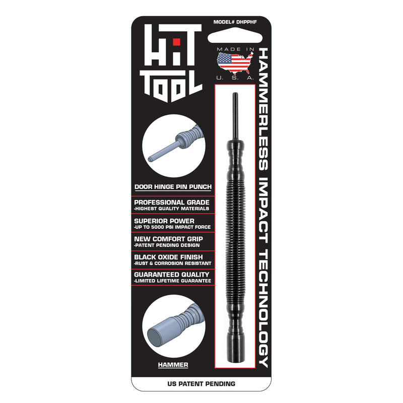 [Australia - AusPower] - Door Hinge Pin Removal Tool – Spring Driven Door Hinge Pin Remover and Steel Faced Hammer Punch Set 
