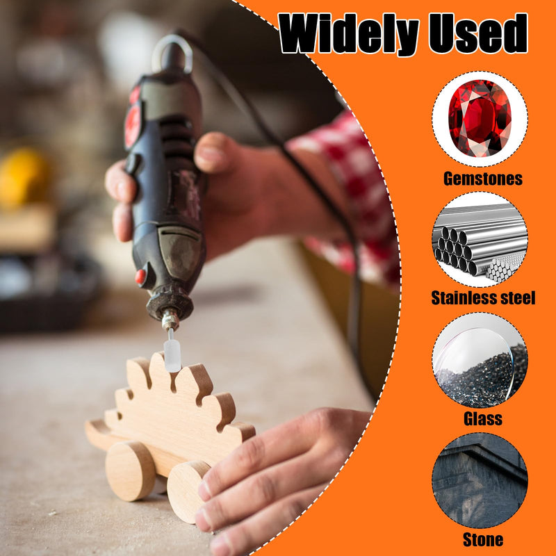 72Pcs Buffing Wheel Polishing Kit 1/8 Inch Shank Abrasive Polishing Wheel Set Rotary Tool Accessories for Jewelry Glass Car 72 PCS