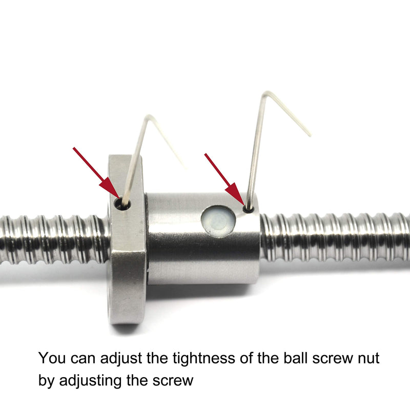 Ball Screw SFU1204 (Diameter 12mm Pitch 4mm) Length 250mm with Metal Nut for CNC Machine Parts