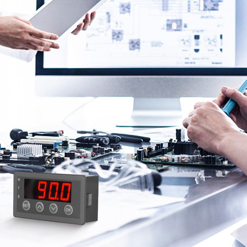 [Australia - AusPower] - Digital Display Meter 0-10V 0-20MA Analog Input Monitor with RS485 Communication Interface DC6-25V Power Supply for Industrial Process Control 