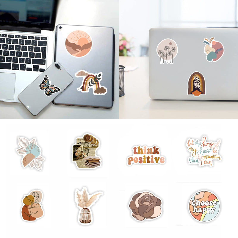 [Australia - AusPower] - Vintage Aesthetic Stickers 50 Pcs, Vinyl Waterproof Stickers for Water Bottles Laptop Phone Computer Guitar (1) 1 