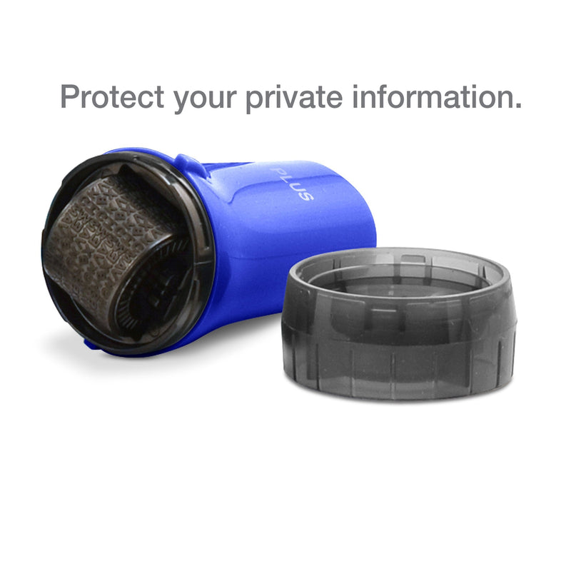 Guard Your ID Confidential Security Roller Set Advanced 2.0 for Identity Theft Protection Redacting (Regular 3-Pack, Blue) Regular 3-Pack