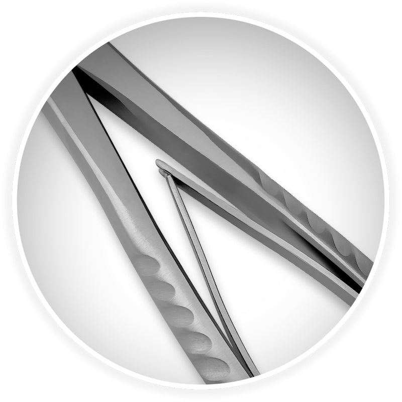 [Australia - AusPower] - Stainless Steel Dental Pliers Plaster Nippers Cutter Dentist Lab Equipment, Cow Horn Jaws, Serrated Blade, Spring Action 8" 