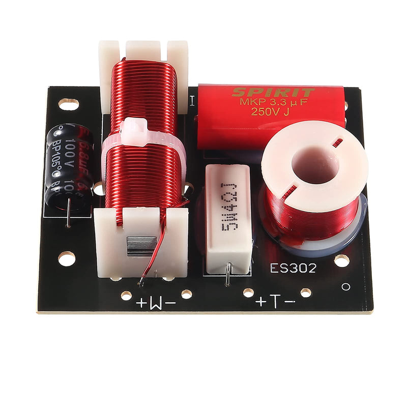 [Australia - AusPower] - 2pcs 400W Speaker Frequency Divider 2 Way Treble/Bass 2 Unit Hi-Fi Audio Speaker Crossover Filter Frequency Distributor DIY Module 