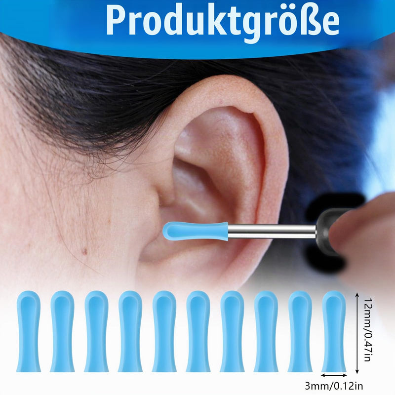 cobee Ear Wax Removal Replacement Tips for Ear Camera, Ear Spoon Tips, Silicone Ear Spoon Replacement Tips, Ear Cleaner Replacement for Adults, Earwax Removal Endoscope (60) | Ear Spoon Tips Silicone Ear Spoon Replacement Tips Ear Cleaner Replacement f...