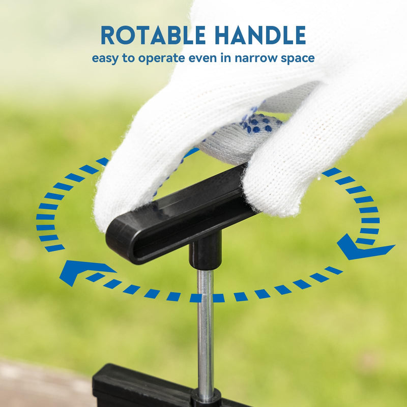 DUMPMAN RV Waste Gate Valve with Flow Control Handle, Fit for 3" Sewer Pipe, Waste Valve for Camping