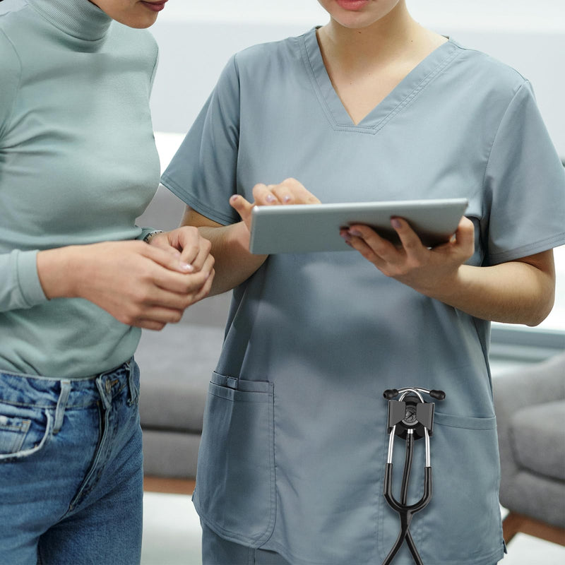 [Australia - AusPower] - Beautyflier Stethoscope Holder Hip Clip Design for Littmann Classic III, Stethoscope Holder Hip Clip for Waist Belt, for Physicians Nurses and Students 