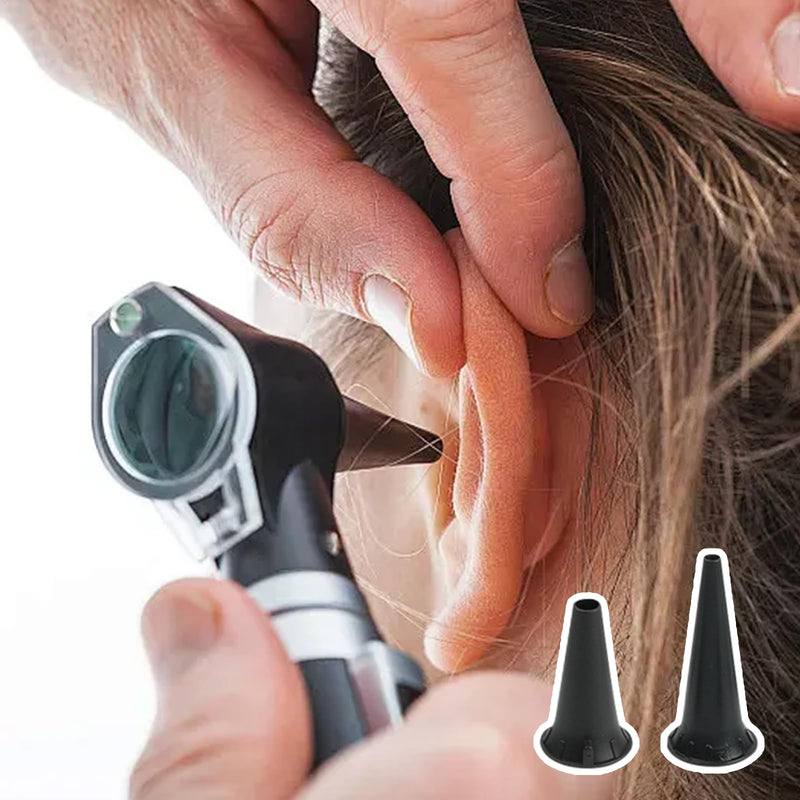 [Australia - AusPower] - 200 Pcs Otoscope Tips Plastic Disposable Ear Specula Cover 2.75/4.25mm Universal Otoscope Specula Tips, Replacement Specula for Adults 