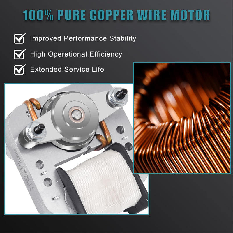 BP27 Fan Motor Replacement for Broan Nutone 663 688 678 671 659 662 668 670 689 669 663-C 688-C 663-E 688-E 678-C 678-D 678-F Bathroom Exhaust Fan Motor, S97012038 Ventilation Fans Motors, 50CFM 1 BP27 Vent Fan Motor