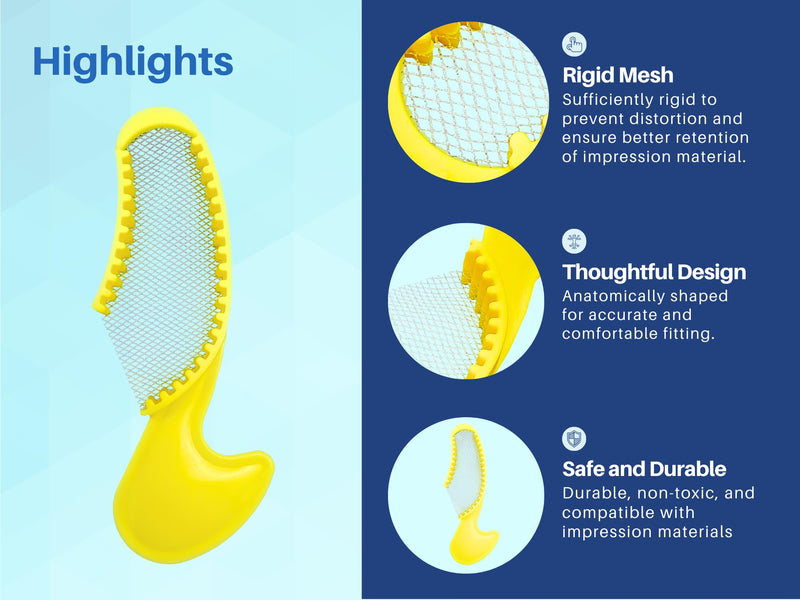 [Australia - AusPower] - Artman Instruments 35 Quadrant Dental Bite Registration Impression Trays, Impression Trays for Teeth Molds 1 Box of 35 Bite Trays 