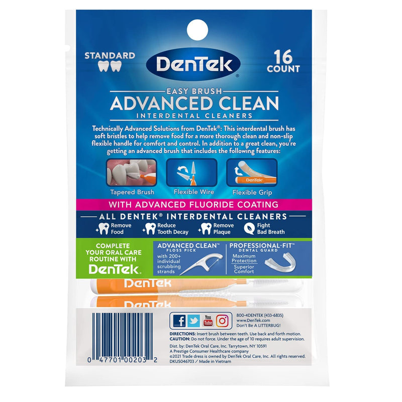 [Australia - AusPower] - DenTek Easy Brush - 16 ct - 2 pk 