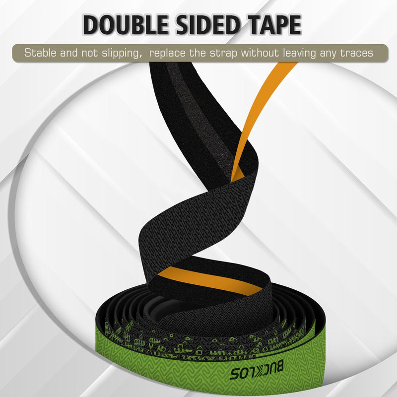 BUCKLOS Bike Handlebar Tape for Road Bike Comfortable Bicycle Handlebar Tape EVA Bike Bar Tape Grip 2 Pcs Bicycle Drop Bar Wraps Green