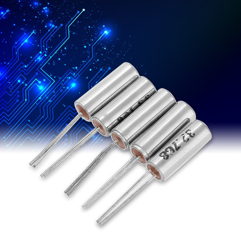 Akozon Quartz Oscillators 50pcs Quartz Oscillator 10Value 32.768KHz -24MHz DIY Quartz Oscillator Quartz Assorted Kit Set