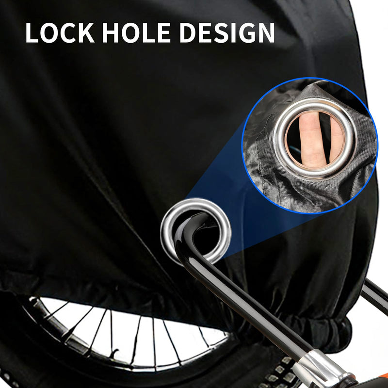JERBOR All Season Cover for Lectric, Waterproof Outdoor Bicycle Storage Protector, Dustproof Windproof for Mountain Road Electric Bikes, Ebikes Accessories for Lectric