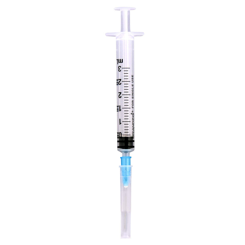 [Australia - AusPower] - 3ml Syringe with Needle - 23G, 1" Needle 50-Pack 
