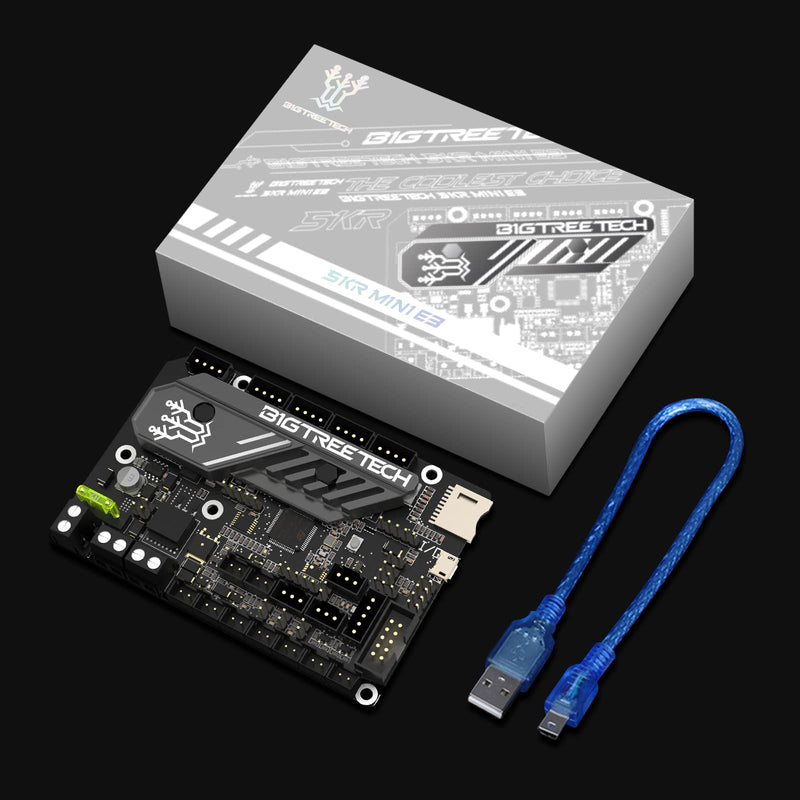 BIGTREETECH SKR Mini E3 V3.0 32Bit Control Board with TMC2209 UART Stepper Driver New Upgrade 3D Printer Silent Board for Ender 3, Ender3 Pro, Ender-3 V2 3D Printer SKR Mini E3 V3 ONLY