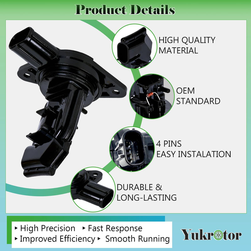 Mass Air Flow Sensor MAF Sensor 22204-75040 Compatible with 2019-2024 Toyota Camry Corolla Crown Highlander Mirai RAV4 Tacoma Lexus Replaces OE# 197500-0020 197-7020 MAS0447 AF10658