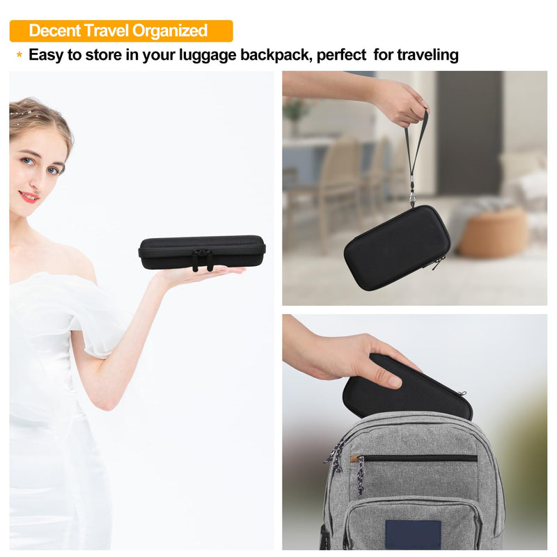 [Australia - AusPower] - 3D Pen Carrying Case for 3Doodler Flow 3D Printing Pen for Teens, Extra Mesh Pocket Fits Plastic Filament Adapter, Black (Case Only !) 
