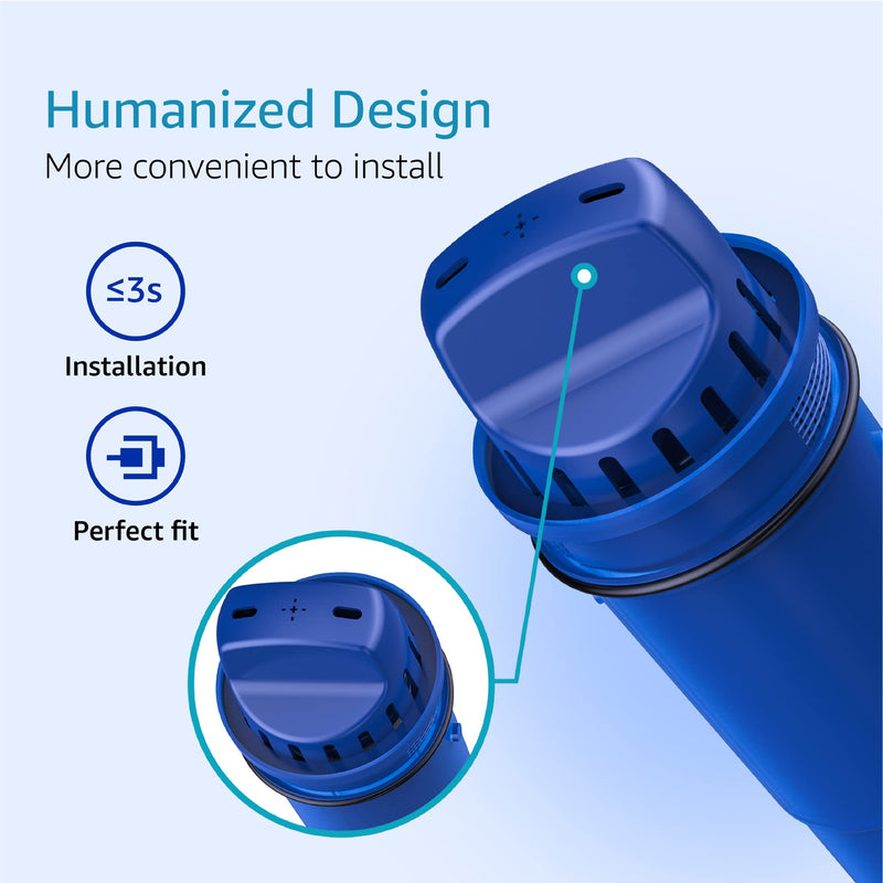 [Australia - AusPower] - AQUA CREST NSF Certified Filter, Replacement for Pur®, Pur® Plus Pitcher Water Filter, CRF950Z, PPF951K™, PPF900Z™, DS1811Z, PPT711, PPT111, CR-1100C and All Pur® Pitchers and Dispensers, 4 Packs 