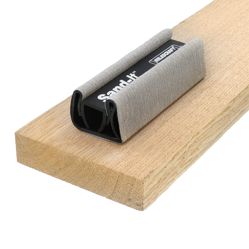 [Australia - AusPower] - Milescraft 1622 – Sand-It Multi-Surface Sanding Block. Sand Flat, Concave, Convex & Round Surfaces or Fit into Tight Spaces. Accepts any ¼ Sheet of Sand Paper. 150 Grit Sand Paper Included 