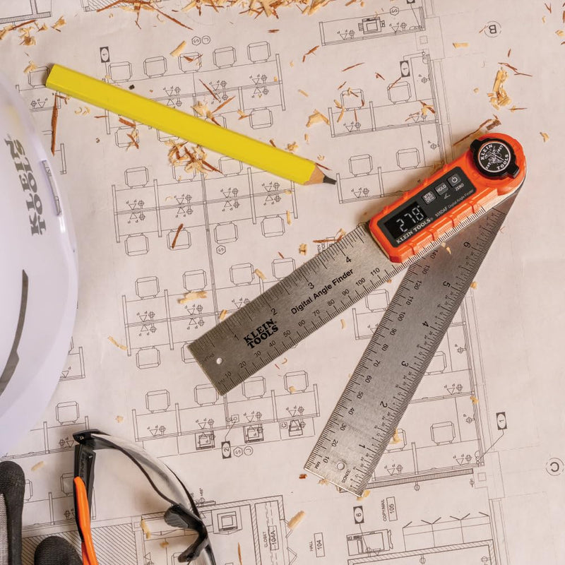 [Australia - AusPower] - Klein Tools 935DAF Digital Angle Finder, Precision Measurements, Miter Saw Protractor Angle Calculation and Portable Design 