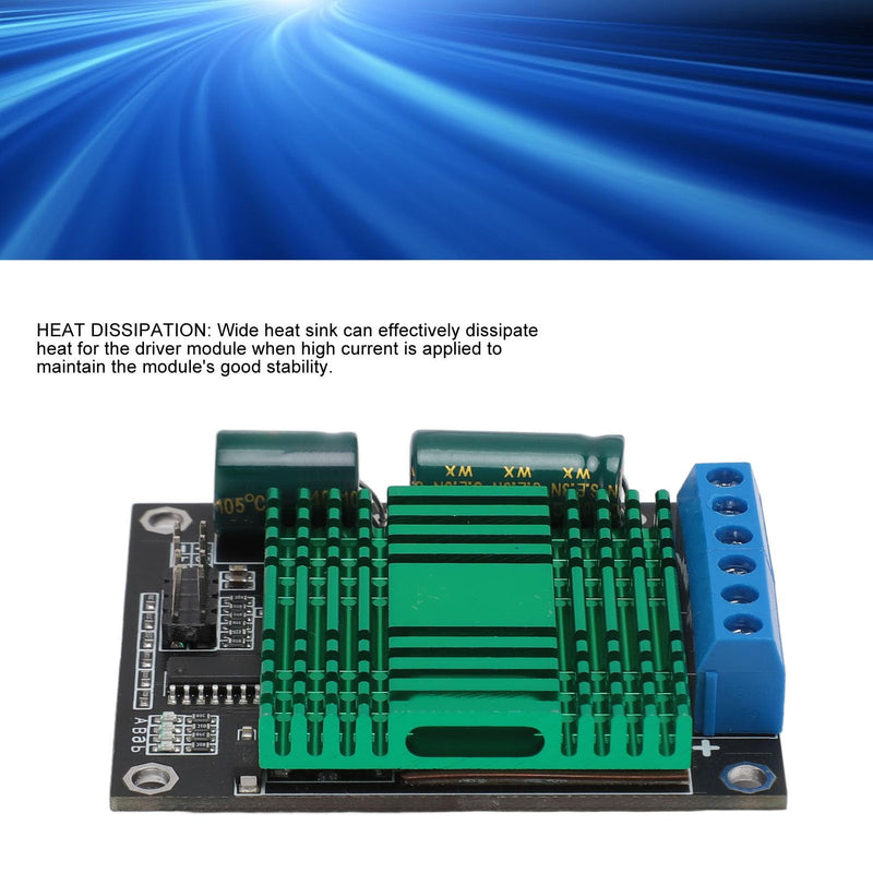 DC Motor Driver, 9V ? 30V 60A Motor Drive Controller Board Module Double Channel PWM High Power H Bridge DC Stepper Module for Industrial