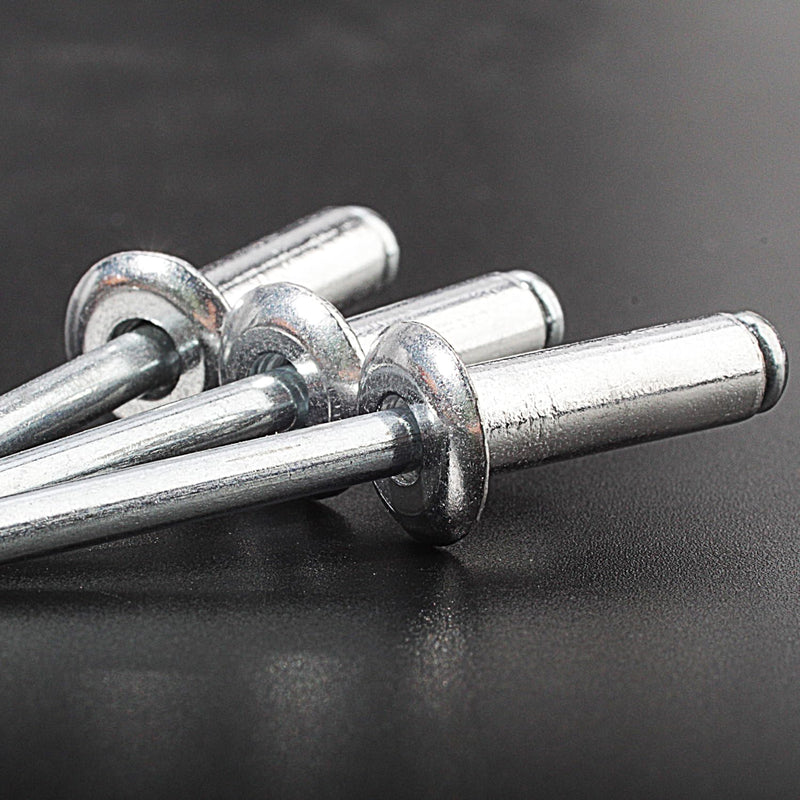 [Australia - AusPower] - Linkup 170pcs pack 4mm x 20mm Pop blind Rivets, 4mm x 20mm pop rivets,Aluminum Body Steel Mandrel Rivets (Sliver),Dome Head aluminum rivets 5/32'' x 0.78''(4mm x 20mm) Silver 