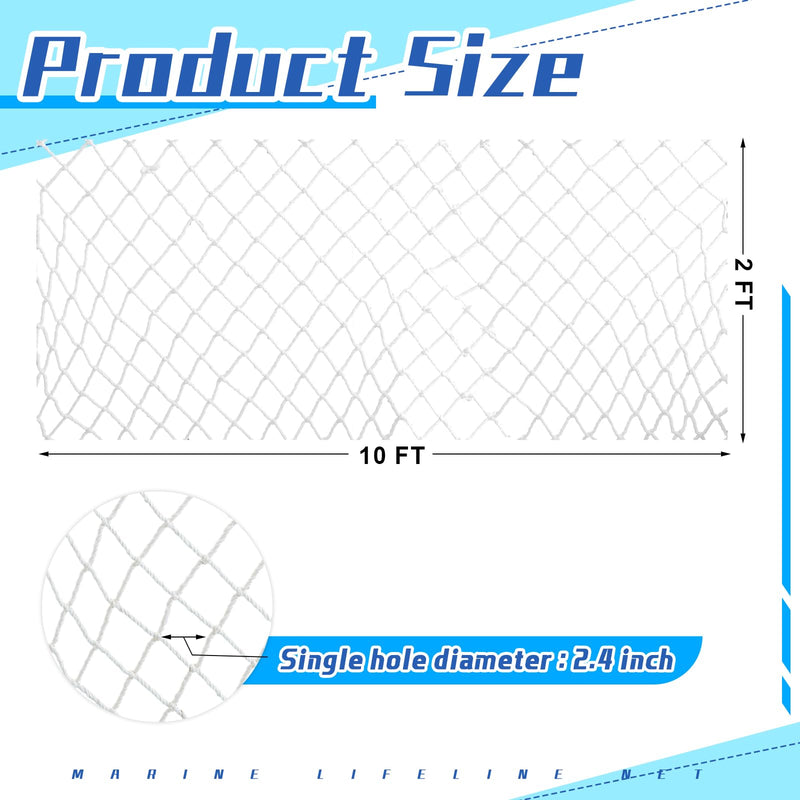 Windyun Boat Safety Lifeline Netting Marine Sailboat Guardrail Nylon Net Deck Netting for Pets Crews and Equipment Safely on Deck Marine Hardware 10 x 2 ft 1