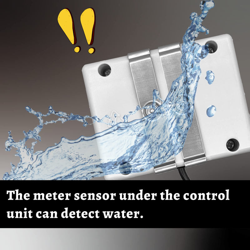 [Australia - AusPower] - Water Leak Detector with Sensor Alarm, Power Insufficient Detection, Auto Shut-Off, Water-Saving, Home Assistant, Automation Improvement for Bathroom, Laundry, Basement, Kitchen 