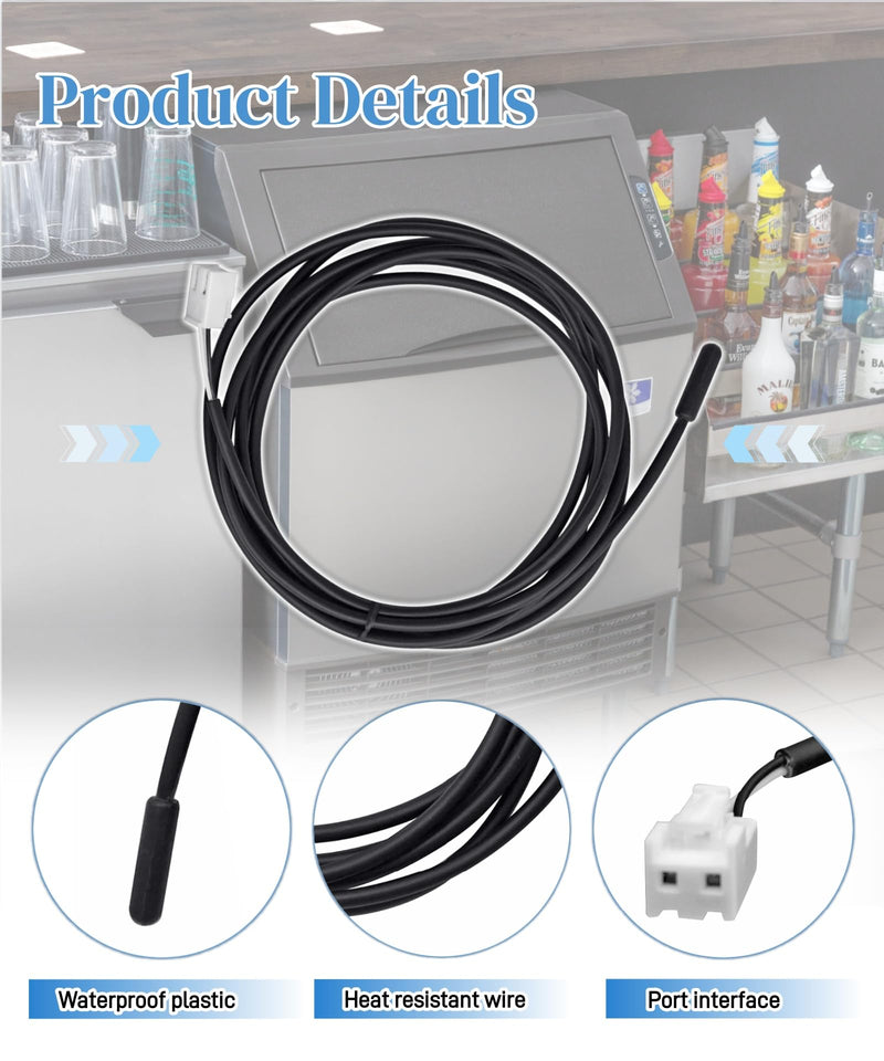 [Australia - AusPower] - 13459 000015573 Thermistor Element Assembly Fits for Manitowoc Ice Machine,Ice Machine Temperature Sensor Use to Fixed The T-3 Or T-4 Fault 