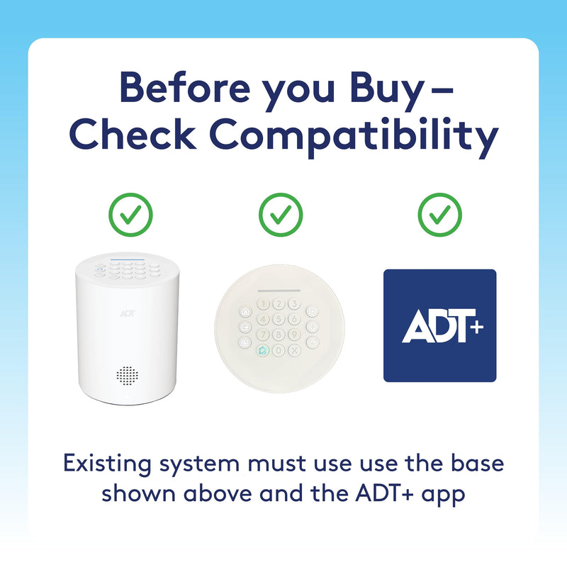 ADT Blu Door/Window Sensor 4-Pack, DIY Smart Home Security, Wireless Door and Window Alarm Sensor with Tamper Alerts, Convenience Mode for Drawers and Cabinets - Compatible with ADT Blu Systems