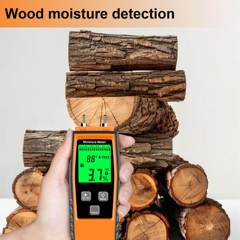[Australia - AusPower] - XRCLIF Wood Moisture Meter, Wood Moisture Meter for Lumber Walls Logs, Firewood Moisture Detector Caravans Lumber Concrete Floors, Moisture Detector for Drywall 
