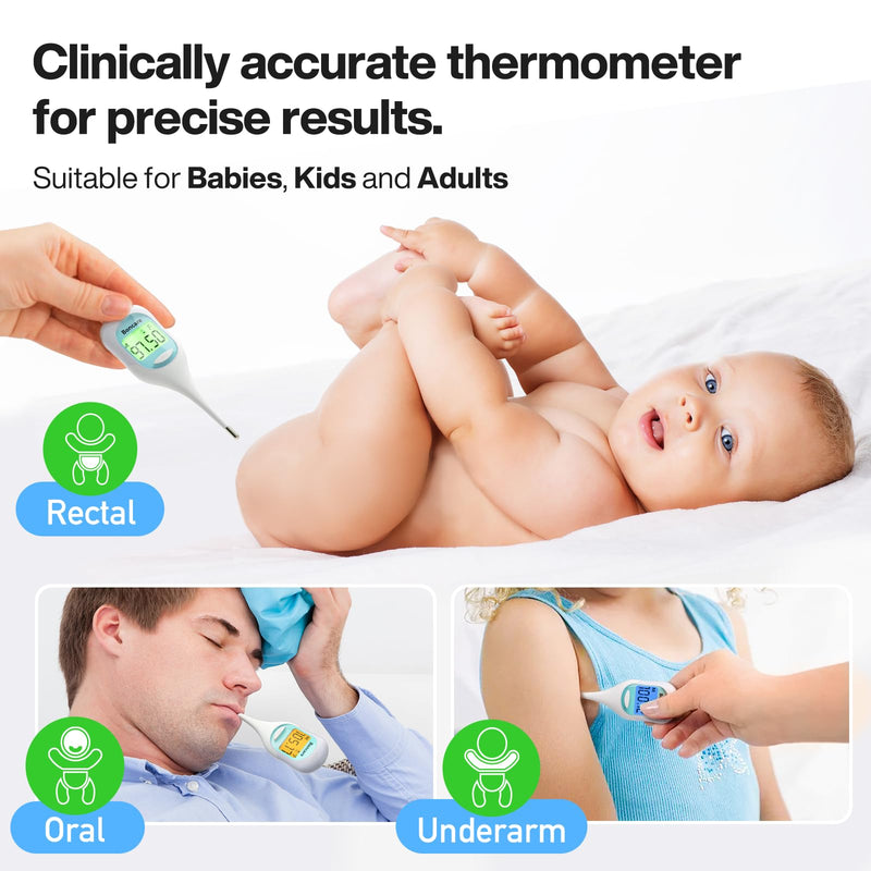 [Australia - AusPower] - Bundle of Basal Thermometer, Thermometers for Adults 