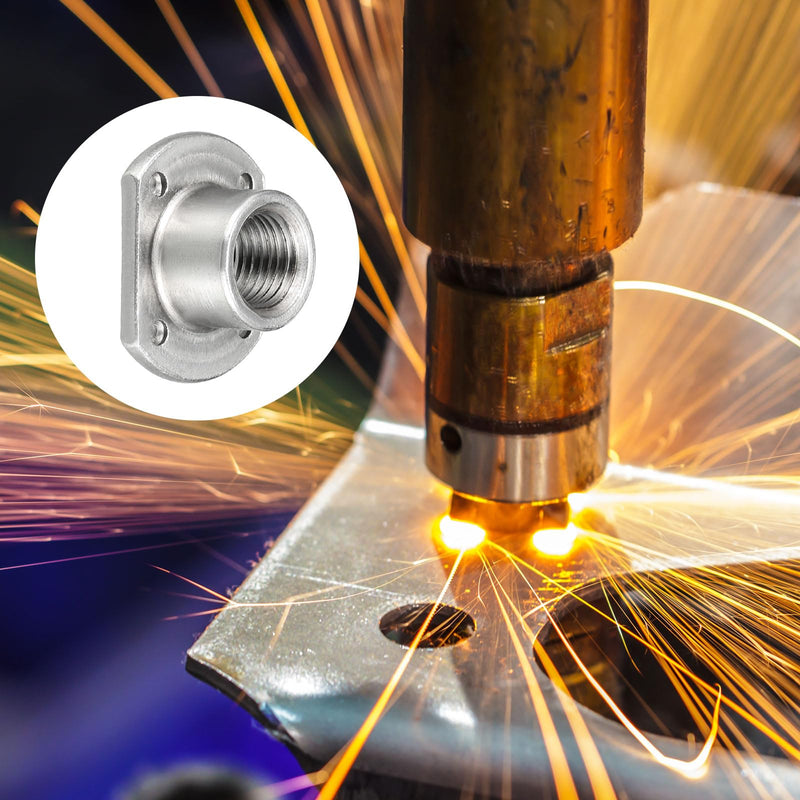 [Australia - AusPower] - Spot Weld Nuts (7/16-20) 10Pcs, Carbon Steel Double Tab Fastener Nut - for Building Industrial 