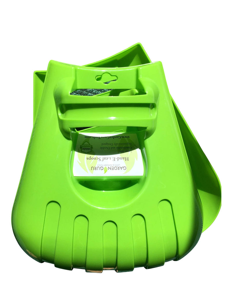Garden Guru Leaf Scoops Rake Claws, Ergonomic, Large Hand Held Garden Rakes for Fast & Easy Leaf and Lawn Grass Snow Removal 1 Pack